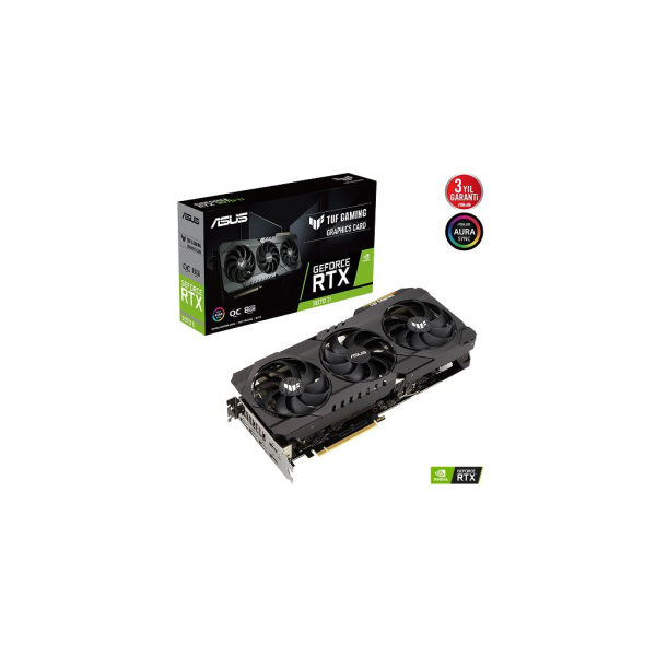 ASUS TUF-RTX3070TI-O8G-GAMING  8Gb, 256Bit, GDDR6X, 2xHDMI, 3xDP GAMING Ekran Kartı