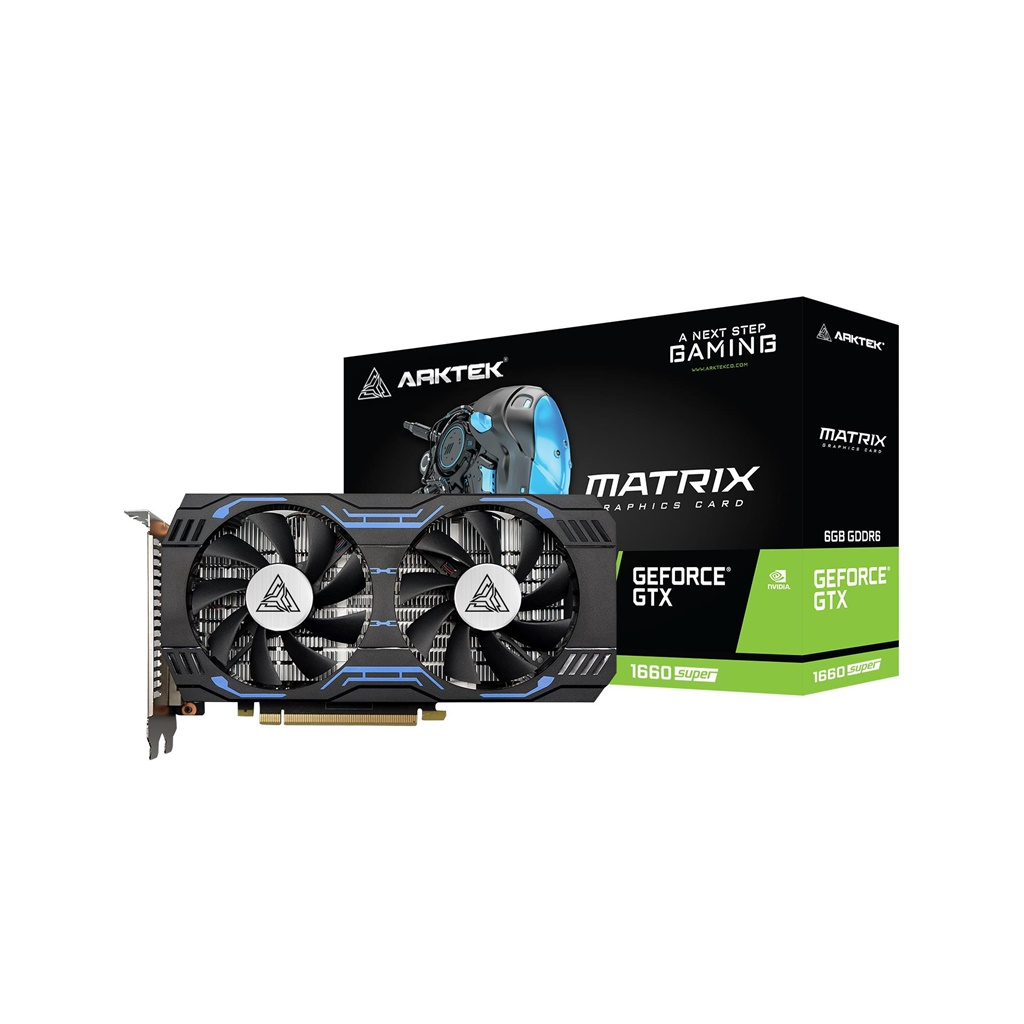 ARKTEK MATRIX, AKN1660SD6S6GH1, GTX1660S Super, 6Gb, GDDR6, 192BIT, 1xDVI, 1xHDMI, 1xDP GAMING Ekran Kartı