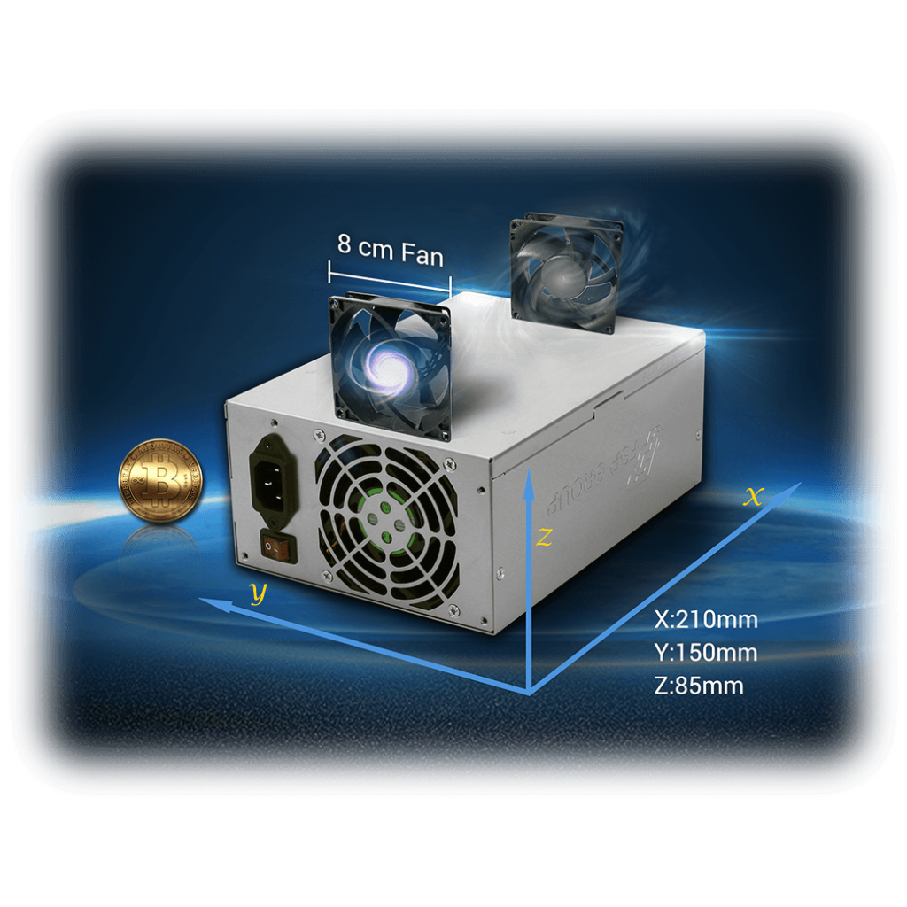 FSP CANNON FSP1600-55YD 1600W 12xPCI Express BITCOIN MINING POWERSUPPLY (12 ADET EKRAN KARTI BESLEYEBİLİR)