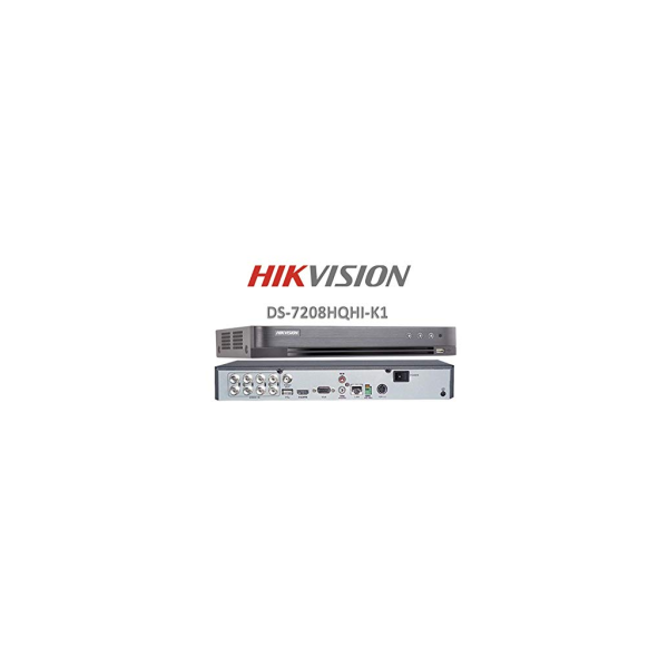 HIKVISION DS-7208HQHI-K1 4Mpix H265+ 8Kanal Video, 1 HDD, 4Mpix Lite, 5in1 DVR