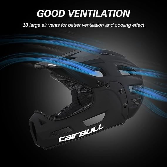 Cairbull Full Face Çene Korumalı Kask