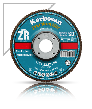 Karbosan Zirkonyum Flap Disk 125 x 22.23