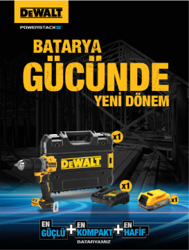 Dewalt DCD805NT Kit (1x DCD805NT)+(1x Power Stack Akü)+(1x Şarj Cihazı)