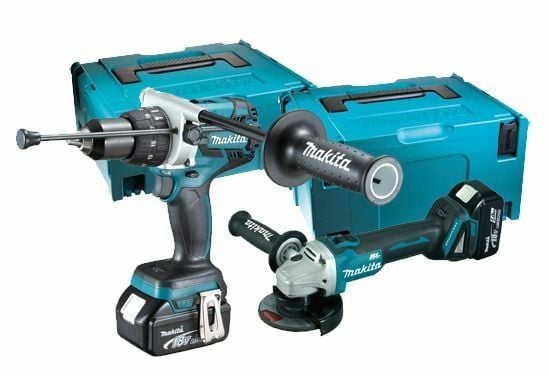 Makita DGA454Z Avuç Taşlama ve DHP481Z Darbeli Matkap Vidalama Seti