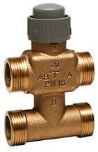 V5833C1009 üç yollu, dört portlu Fan Coil Vanası PN16 DN15 G1/2'' KVS 0.4 - Oransal