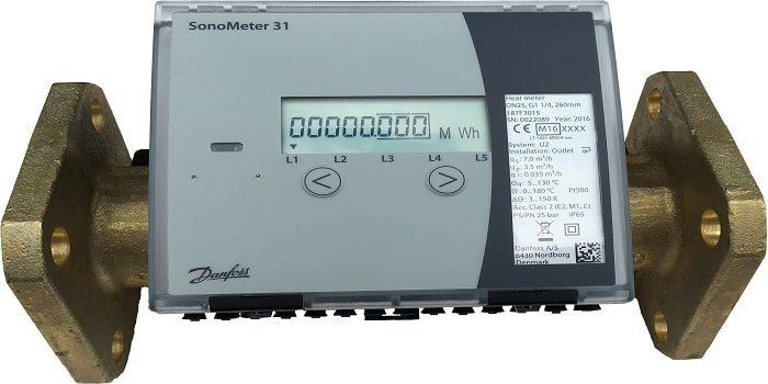 187F3321 Ultrasonik Kalorimetre, Isıtma/Soğutma DN100 RF Modüllü