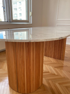 Carrera Solo Ayak Mermer Masa