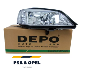 Opel Astra G far Lambası Sağ ( Beyaz ) Depo Marka  442-1116R-LD-EM