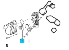 Opel İnsignia A 1.4 Turbo Yağ Soğutucu Oring Takım 3'lü Set İthal 650041