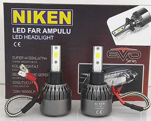 LED XENON SET AMPÜL 12V H3  6500K (EVO SERİSİ)