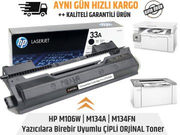 HP CF233A Siyah Orjinal Toner | M106w | M134a | M134fn