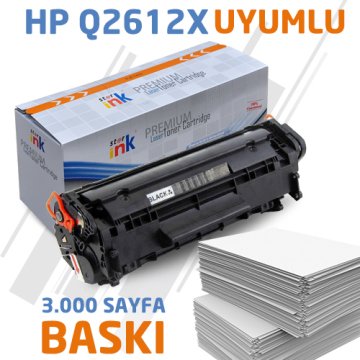 Muadil Toner Starink 2612X / FX9/FX10 SİYAH ÇİPSİZ Koli İçi 15 Ad.