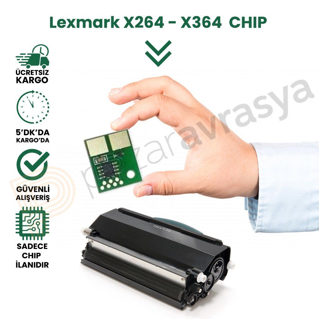 CHIP LEXMARK-X264/X364 TONER ÇİP