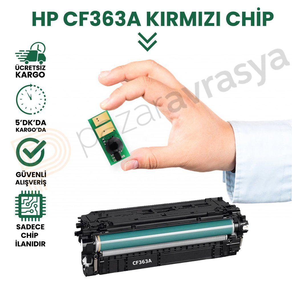 CHIP HP CF363A KIRMIZI TONER ÇİPİ