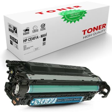 HP CE401A Mavi Muadil Toner /NP/507A/M551/M575c/M575f/M570