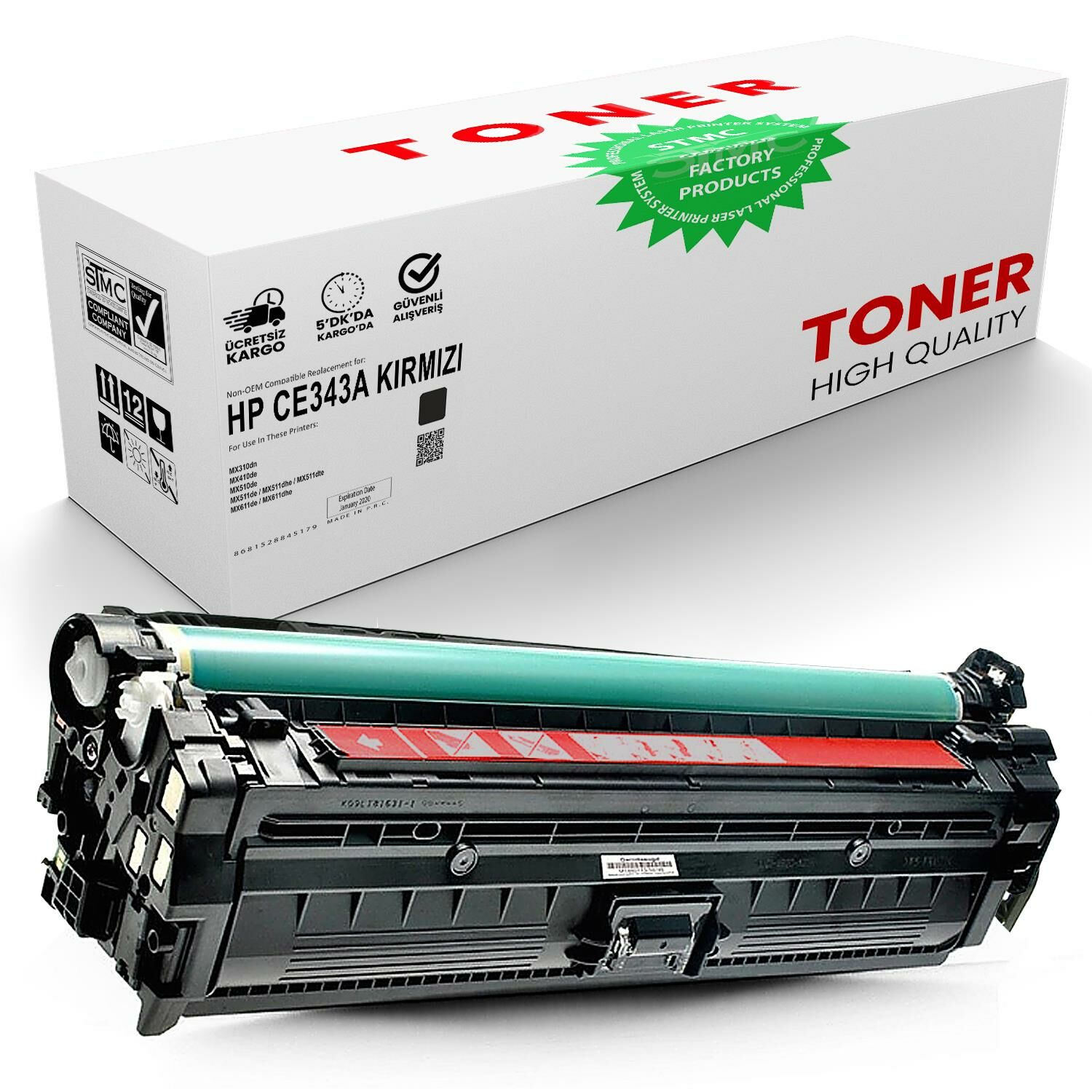 HP CE343A Kırmızı Muadil Toner /WB/651A/M775/M775f/M775z