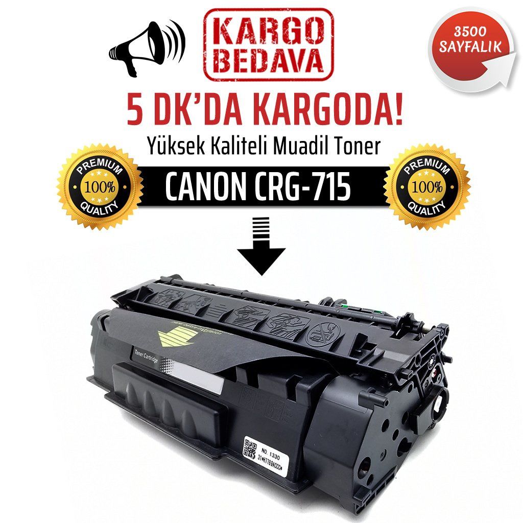 Canon CRG-715 Muadil Toner /NP/LBP-3300/LBP-3360/LBP-3310/LBP-33