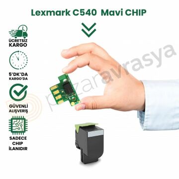 CHIP LEXMARK C540 SİYAH TONER ÇİPİ