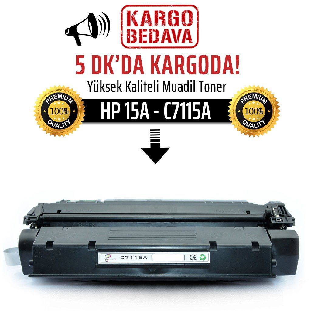 HP C7115A Muadil Toner /NP/1000/1005/1200/3080/3320/3380/1220/33