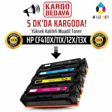 HP CF410X/411X/412X/413X Muadil Takım Toner /NP/M452dn/M452nw/M3