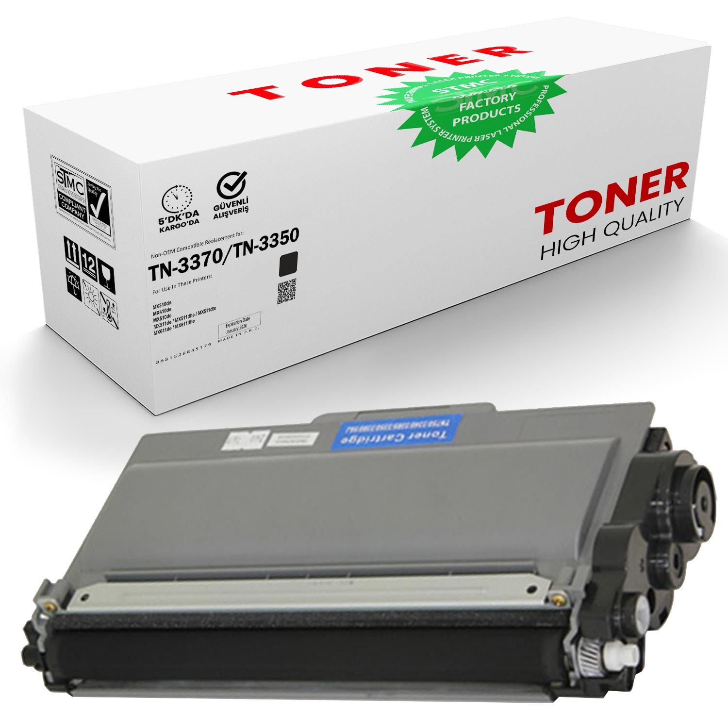WhiteBox Brother TN-3350 Muadil Toner /WB/DCP-8155DN/MFC-8910DW/