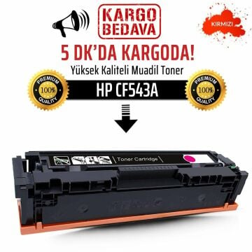 HP CF543A Çipli Kırmızı Muadil Toner /NP/203A/M254dw/M254nw/M280