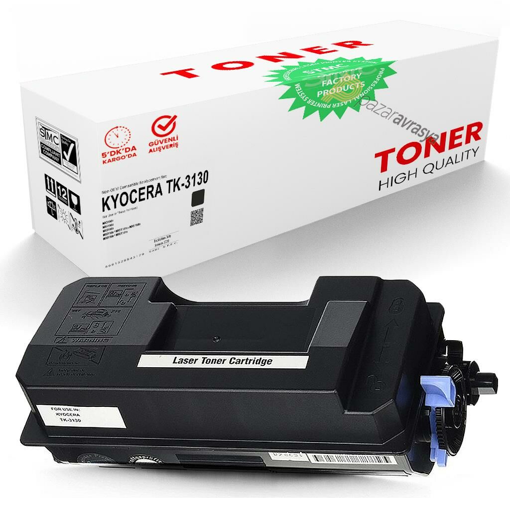 Kyocera TK-3130 Çipli Muadil Toner /WB/M3550/M3560/FS-4200/FS-43