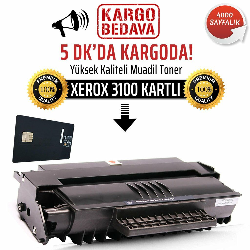 Xerox 3100 Kartlı Muadil Toner /NP/106R01379/3100mfp/3100mfps/31