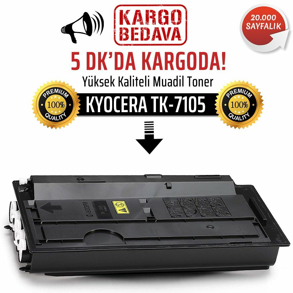 Kyocera TK-7105 Muadil Toner /NP/ Taskalfa 3010i