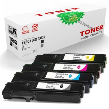 Xerox 6600-6605 Muadil Takım Set Toner /WB/6600n/6600dn/6605dn