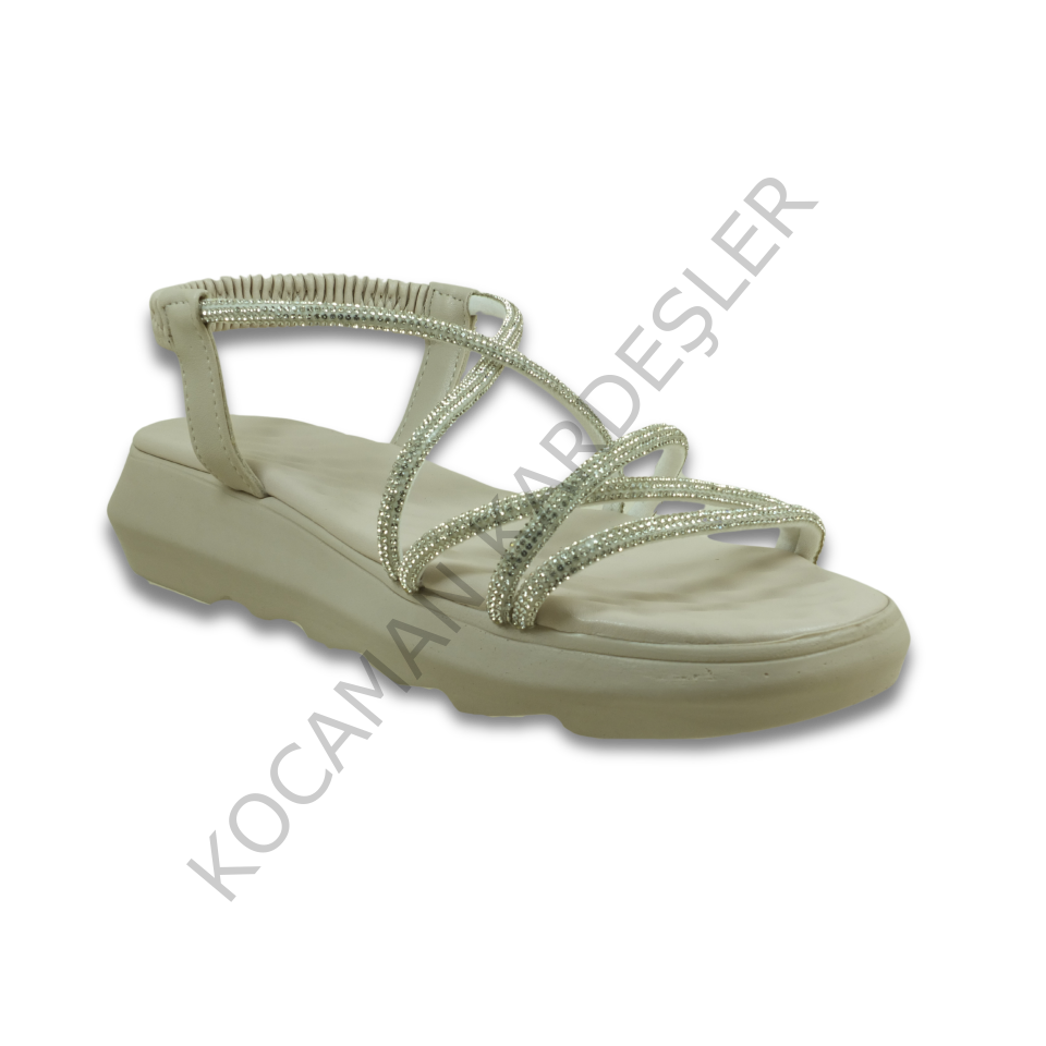 Şanzalize Zenne Taşlı Sandal -02-