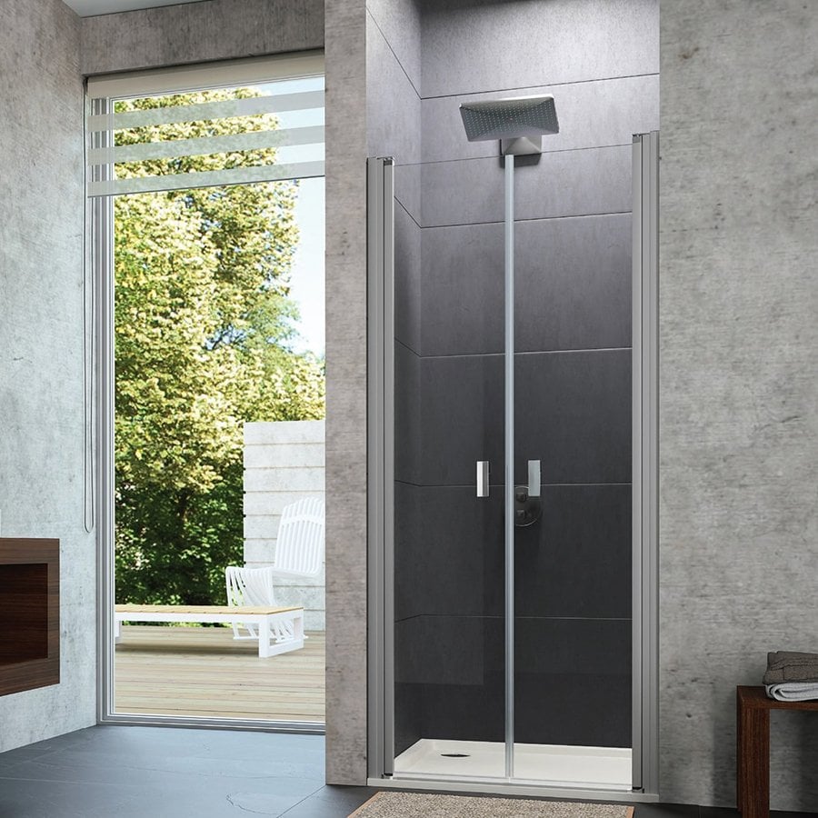 Design Pure İki Menteşeli Kapı Duş Teknesi Üstü Yan Panelli Duşakabin