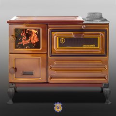 ERENDEMİR MAJOLİK ŞÖMİNE KUZİNE Ç. KAPAKLI DÖKÜM PİK AYAKLI EK104F-D-P