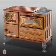 ERENDEMİR MAJOLİK ŞÖMİNE KUZİNE TUĞLALI PİK AYAKLI EK104F-T-P
