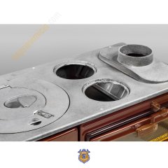 ERENDEMİR MAJOLİK ŞÖMİNE KUZİNE Ç. KAPAKLI TUĞLALI  EK104F-T