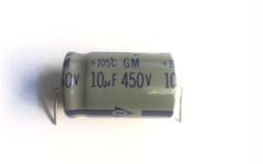 10UF 450V 105*Axıal 16X25 Elektrolitik Kondansatör