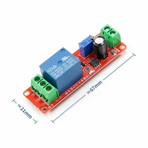 NE555 Zaman Ayarlı Röle Modülü 12V