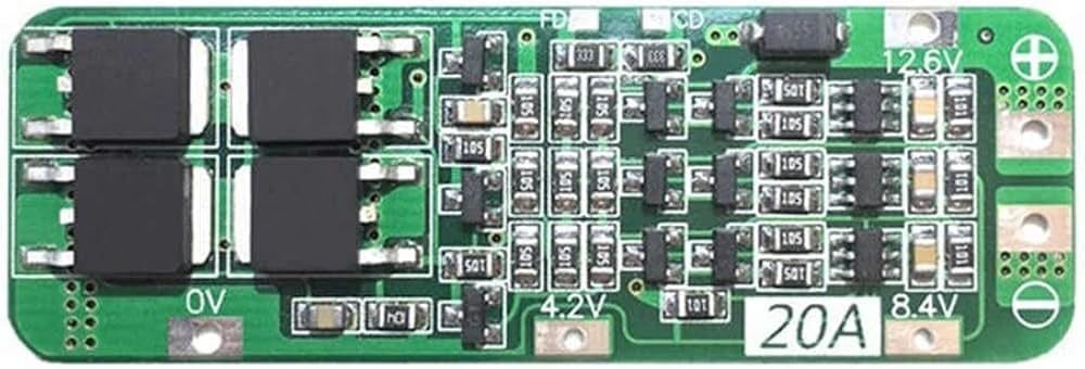 3S 20A BMS 18650 Lityum Pil Şarj Koruma Devresi