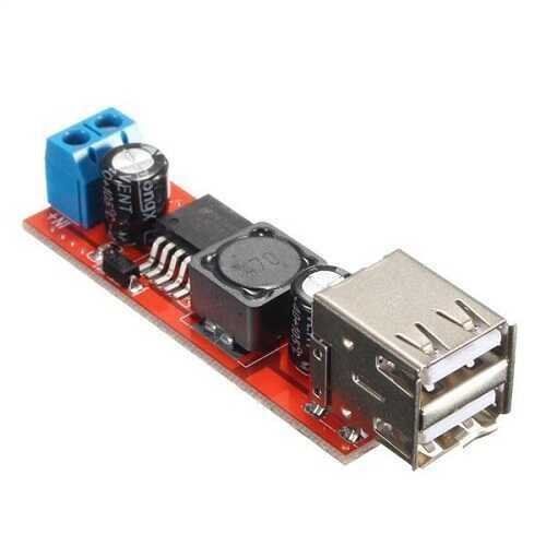 Çift USB Çıkışlı 9V- 12V - 24V - 36V - 5V Dönüştürücü DC 3A