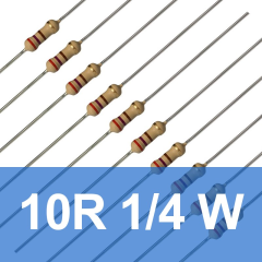 10R 1/4W Direnç (10 Adet) 10 Ohm