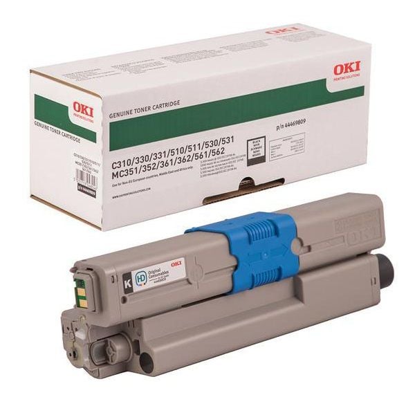 Oki C310 Siyah Orjinal Toner 44469809