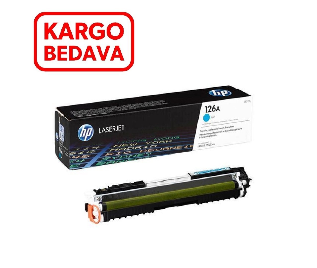 Hp Color Laserjet Pro M275nw Orjinal Mavi Toner CE311A