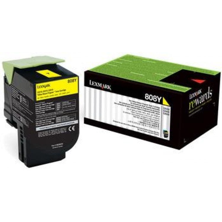 Lexmark  80C80Y0 Orjinal Sarı Toner CX310 / CX410 / CX510