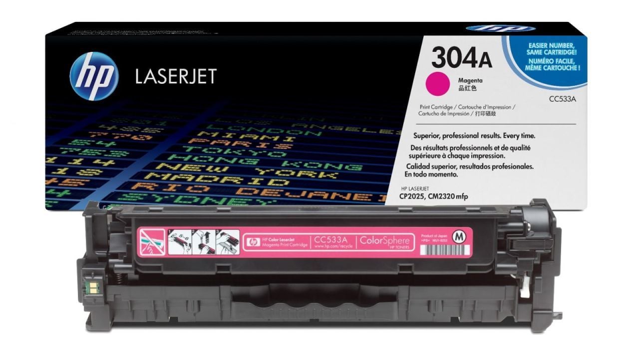 Hp 304A-CC533A Orjinal Kırmızı Toner