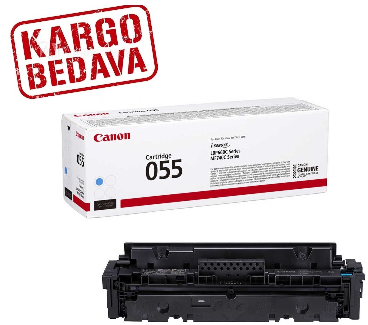 Canon i-SENSYS MF-746Cx Orjinal Mavi Toner 3015C002  - CRG-055