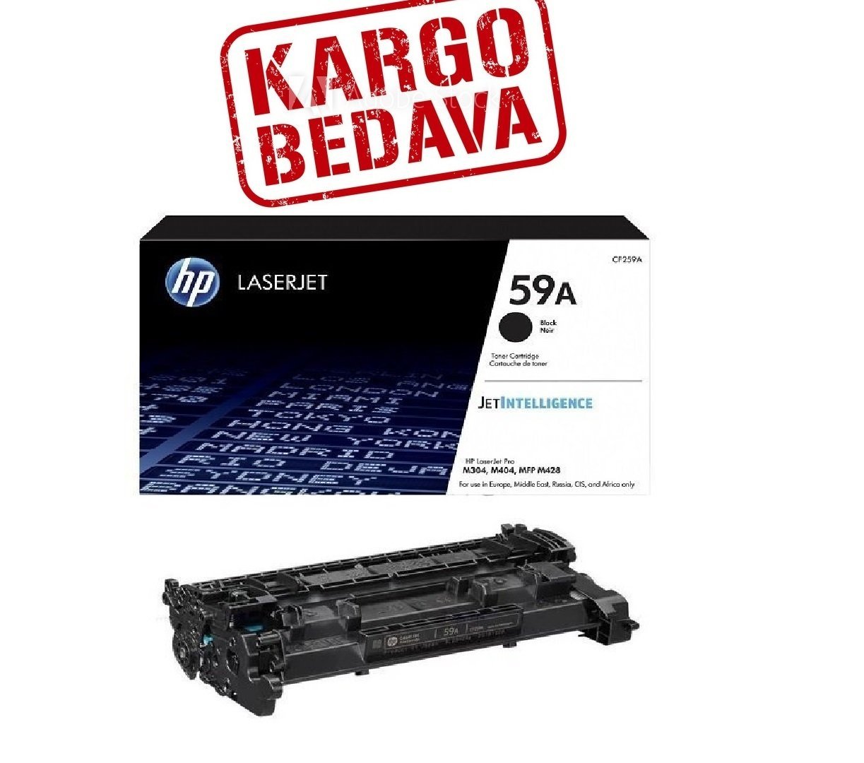 Hp LaserJet Pro M304a / M404dn Orjinal Siyah Toner CF259A 