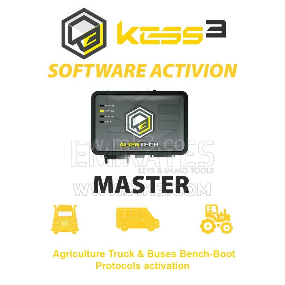 Alientech KESS3MA007 KESS3 Master Agriculture Truck & Buses Bench-Boot Protocols aktivasyon