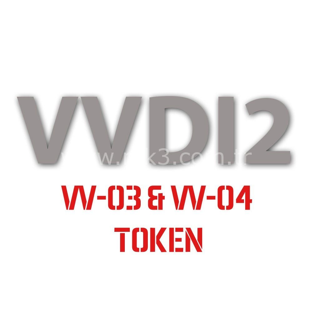Xhorse VVDI2 Token VV-03 & VV-04 İçin