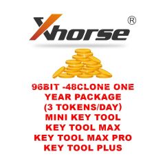 Xhorse -96bit 48 Çip Bir Yıllık Paketi (günde 3 Töken İle sınırlıdır.) Mini Key Tool - Key Tool Max - Key Tool Max Pro - Key Tool Plus ile uyumludur