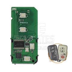 Lonsdor F433D Toyota  Üvrensel PCB Kumanda 4 buton 4D Transponder 433.92MHz